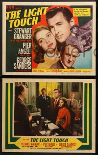 9k258 LIGHT TOUCH 8 LCs 1951 Stewart Granger, Pier Angeli, Sanders, directed by Richard Brooks!