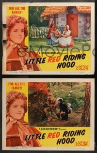 9k783 LITTLE RED RIDING HOOD 3 LCs 1963 La Caperucita Roja, Brothers Grimm fairy tale!
