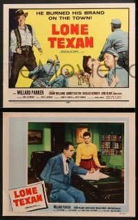 9k267 LONE TEXAN 8 LCs 1959 Texas cowboy Willard Parker, sexy Audrey Dalton!