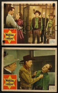 9k720 MARSHAL OF LAREDO 4 LCs 1945 Elliot as Red Ryder w/young Robert Blake as Little Beaver!