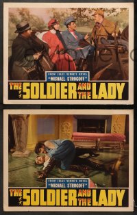 9k788 MICHAEL STROGOFF 3 LCs 1937 Anton Walbrook, from Jules Verne novel, The Soldier and the Lady!