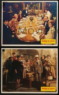9k299 MURDER BY DEATH 8 LCs 1976 Peter Sellers, David Niven, Peter Falk, Maggie Smith!