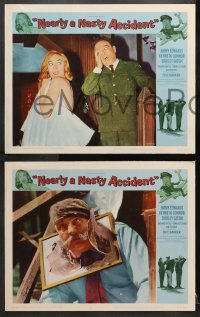 9k307 NEARLY A NASTY ACCIDENT 8 LCs 1962 sexy Shirley Eaton, Jimmy Edwards, Kenneth Connor