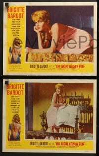9k541 NIGHT HEAVEN FELL 7 LCs 1958 sexy Brigitte Bardot, Vadim's Les bijoutiers du Clair de lune!