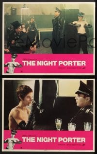 9k312 NIGHT PORTER 8 LCs 1975 Cavani's Il Portiere di notte, Dirk Bogarde, Charlotte Rampling!