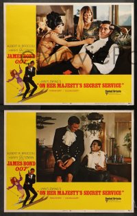 9k323 ON HER MAJESTY'S SECRET SERVICE 8 LCs 1969 George Lazenby's only appearance as James Bond!