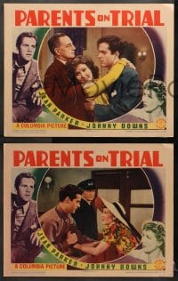 9k792 PARENTS ON TRIAL 3 LCs 1939 art of Jean Parker & Johnny Downs, youth's most dangerous age!