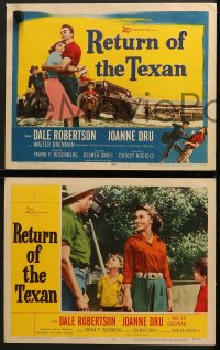 9k359 RETURN OF THE TEXAN 8 LCs 1952 images of Dale Robertson, Joanne Dru, Richard Boone!