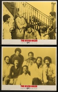 9k361 RIVER NIGER 8 LCs 1976 James Earl Jones, Cicely Tyson, Lou Gosset Jr., Africa!