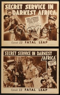 9k378 SECRET SERVICE IN DARKEST AFRICA 8 chapter 13 LCs 1943 Republic serial, The Fatal Leap!