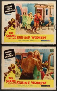 9k384 SHAME OF THE SABINE WOMEN 8 LCs 1962 El rapto de las sabinas, blackest pages of human history