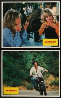 9k738 SHAMPOO 4 LCs 1975 great images of hairdresser Warren Beatty, Julie Christie & Goldie Hawn!