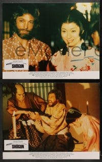 9k387 SHOGUN 8 int'l LCs 1980 James Clavell, Richard Chamberlain, samurai Toshiro Mifune