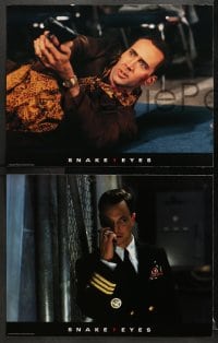 9k598 SNAKE EYES 6 color LCs 1998 Nicolas Cage, Gary Sinise, sexy Carla Gugino, Brian De Palma directed!