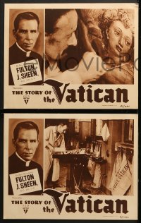 9k408 STORY OF THE VATICAN 8 LCs 1941 Rt. Rev. Monsignor Fulton J. Sheen, Ph.D., D.D., LL.D.!
