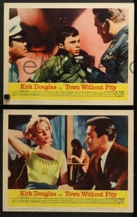 9k460 TOWN WITHOUT PITY 8 LCs 1961 intense Kirk Douglas, plus sexy Christine Kaufmann!