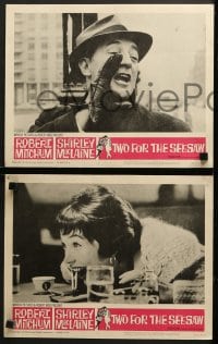 9k467 TWO FOR THE SEESAW 8 LCs 1962 Robert Mitchum & beatnik Shirley MacLaine!