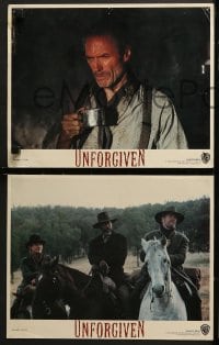 9k473 UNFORGIVEN 8 LCs 1992 Clint Eastwood, Gene Hackman, Morgan Freeman, Richard Harris