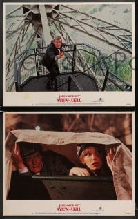 9k482 VIEW TO A KILL 8 LCs 1985 Roger Moore as James Bond, Christopher Walken, Grace Jones!