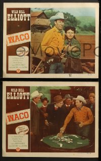 9k488 WACO 8 LCs 1952 western cowboy Wild Bill Elliott, cool action scenes with horses!
