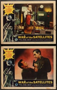 9k490 WAR OF THE SATELLITES 8 LCs 1958 Roger Corman, Dick Miller, ultimate in scientific monsters!