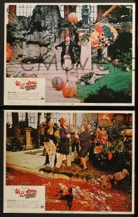 9k604 WILLY WONKA & THE CHOCOLATE FACTORY 8 LCs 1971 cool images from Gene Wilder classic!