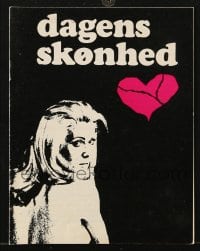 9m827 BELLE DE JOUR Danish program 1967 Luis Bunuel, different images of sexy Catherine Deneuve!