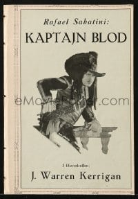 9m842 CAPTAIN BLOOD Danish program 1924 J. Warren Kerrigan, from Rafael Sabatini's novel!