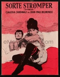 9m911 LA VIACCIA Danish program 1962 different art of Jean Paul Belmondo & Claudia Cardinale!