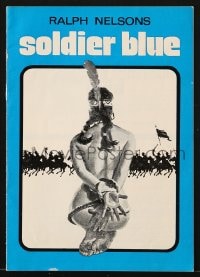 9m968 SOLDIER BLUE Danish program 1970 wild artwork of naked & bound Native American woman!