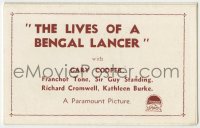 9m004 LIVES OF A BENGAL LANCER 12pg Australian herald 1935 Gary Cooper & Franchot Tone, different!