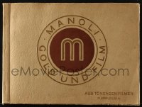 9m060 MANOLI GOLD UND FILM German cigarette card album 1930 contains 420 cards, many in color!