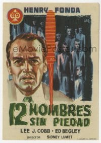 9m065 12 ANGRY MEN Spanish herald 1958 Henry Fonda, courtroom classic, different Jano art!