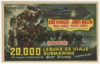9m067 20,000 LEAGUES UNDER THE SEA Spanish herald 1955 Jules Verne classic, different MCP art!