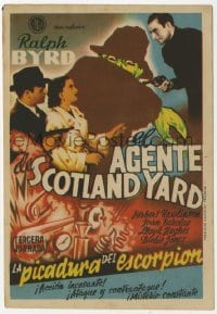 9m104 BLAKE OF SCOTLAND YARD part 3 Spanish herald 1947 Ralph Byrd, serial, different art!