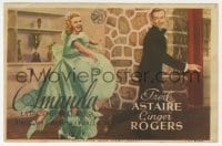 9m123 CAREFREE Spanish herald 1944 c/u of Fred Astaire & Ginger Rogers dancing, Irving Berlin