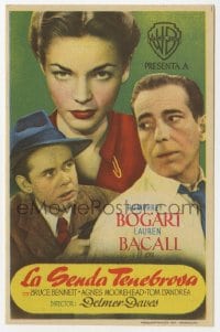 9m148 DARK PASSAGE Spanish herald 1949 different image of Humphrey Bogart & sexy Lauren Bacall!