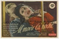 9m153 DEAD OF NIGHT Spanish herald 1948 Cavalcanti English classic, different strangler image!