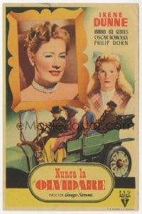9m241 I REMEMBER MAMA Spanish herald 1949 different image of Irene Dunne & cast, George Stevens!