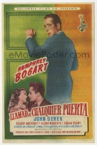 9m271 KNOCK ON ANY DOOR Spanish herald 1953 Humphrey Bogart, John Derek, directed by Nicholas Ray!