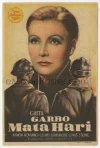 9m306 MATA HARI Spanish herald R1940s cool completely different image of Greta Garbo & soldiers!