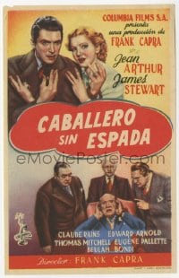 9m319 MR. SMITH GOES TO WASHINGTON vertical Spanish herald 1949 Capra, Stewart, Arthur, different!
