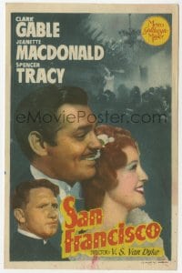 9m398 SAN FRANCISCO Spanish herald 1941 Clark Gable, Jeanette MacDonald & Spencer Tracy, different!
