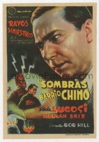 9m407 SHADOW OF CHINATOWN part 1 Spanish herald 1947 great different art of spooky Bela Lugosi!