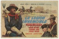 9m412 SHE WORE A YELLOW RIBBON Spanish herald 1954 John Wayne, John Ford, different MCP art!