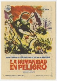 9m472 THEM Spanish herald 1962 Jano art of horror horde of giant bugs terrorizing people!