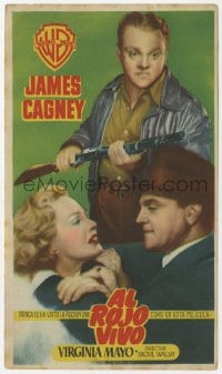 9m516 WHITE HEAT Spanish herald 1950 James Cagney & Virginia Mayo in classic noir, different!