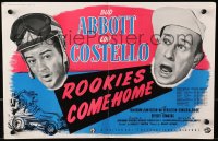 9m014 BUCK PRIVATES COME HOME English trade ad 1947 Bud Abbott & Lou Costello, Rookies Come Home!