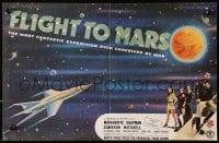 9m020 FLIGHT TO MARS English trade ad 1951 the most fantastic expedition ever conceived by man!