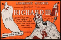 9m029 RICHARD III English trade ad 1955 great art of star/director Laurence Olivier!